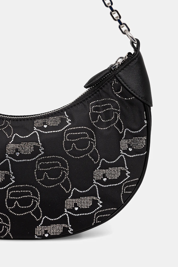 Αξεσουάρ Τσάντα Karl Lagerfeld IKON A4W30253 μαύρο