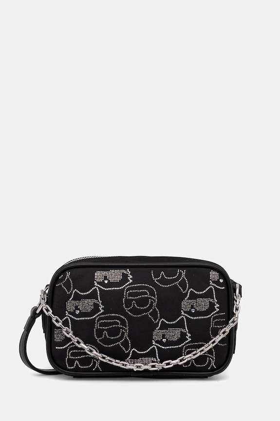 Torba Karl Lagerfeld IKON Planet friendly crna A4W30254