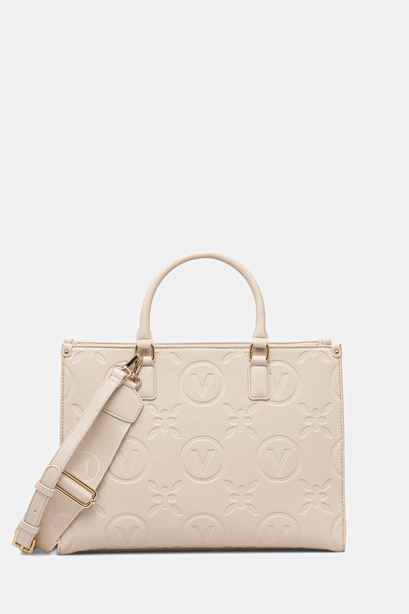 Valentino Bags geantă shopper pentru femei, cu imitație de piele SAMBA RE bej VBS8ZG05