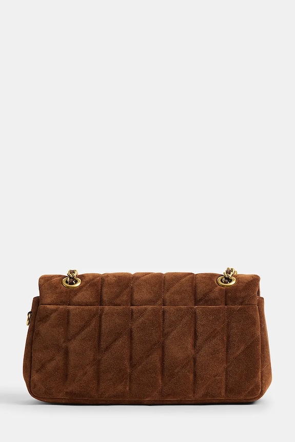 Велурена чанта Coach Tabby 26 CCK49 кафяв AA00