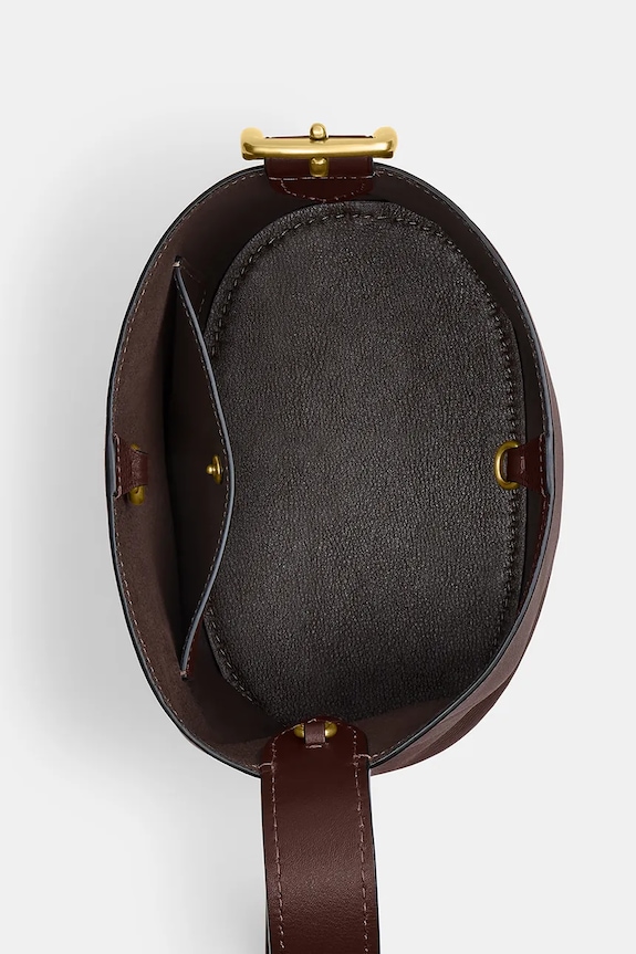 Coach Bleecker Bucket Bag 21 дамска чанта кросбоди от кожа CCX07