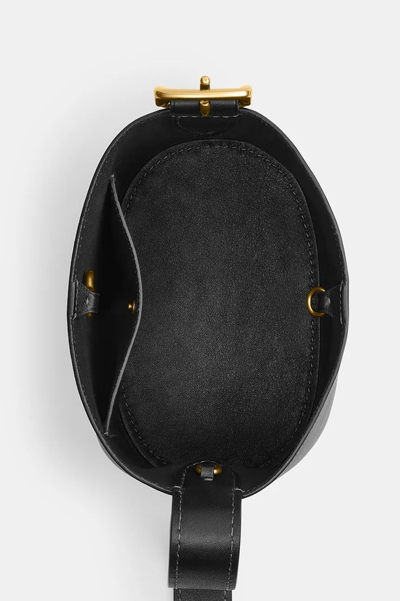 Coach γυναικεία χιαστί δερμάτινη Bleecker Bucket Bag 21 CCX07 μαύρο