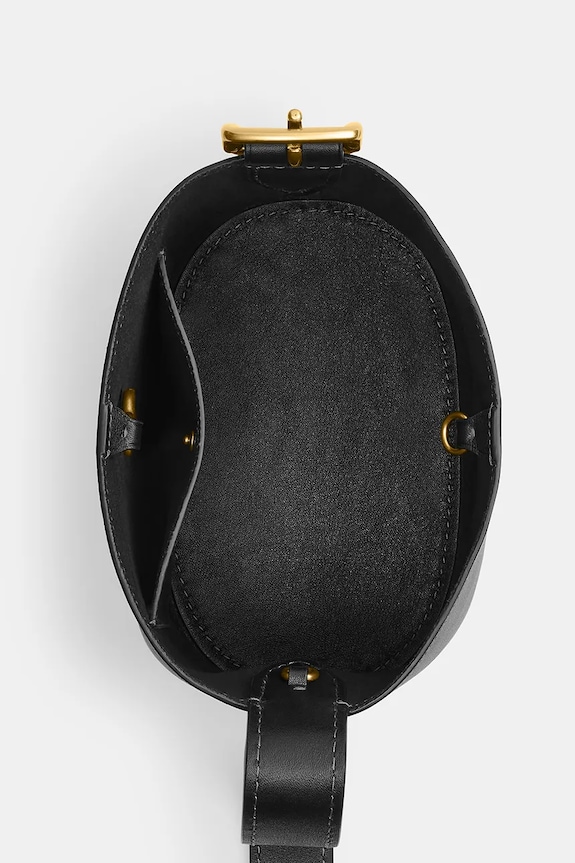 Coach γυναικεία χιαστί δερμάτινη Bleecker Bucket Bag 21 CCX07 μαύρο