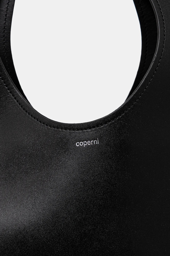 Coperni torebka skórzana Double Heart czarny COPBA113F6083