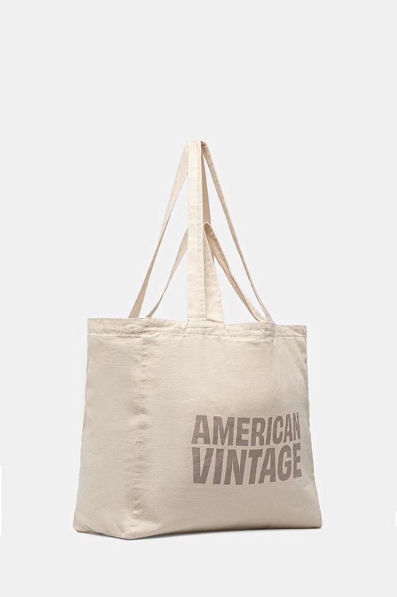 Bombažna torba American Vintage LYC26A bež AA00
