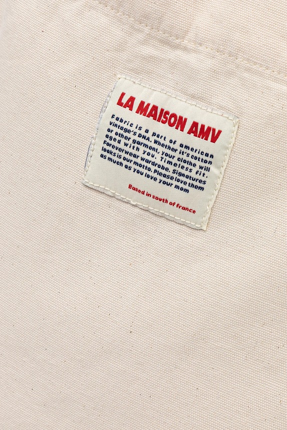 Βαμβακερή τσάντα American Vintage μπεζ LYC26B