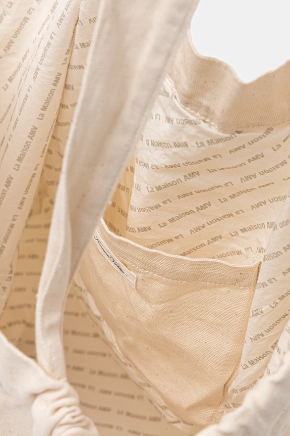 Βαμβακερή τσάντα American Vintage LYC26B μπεζ