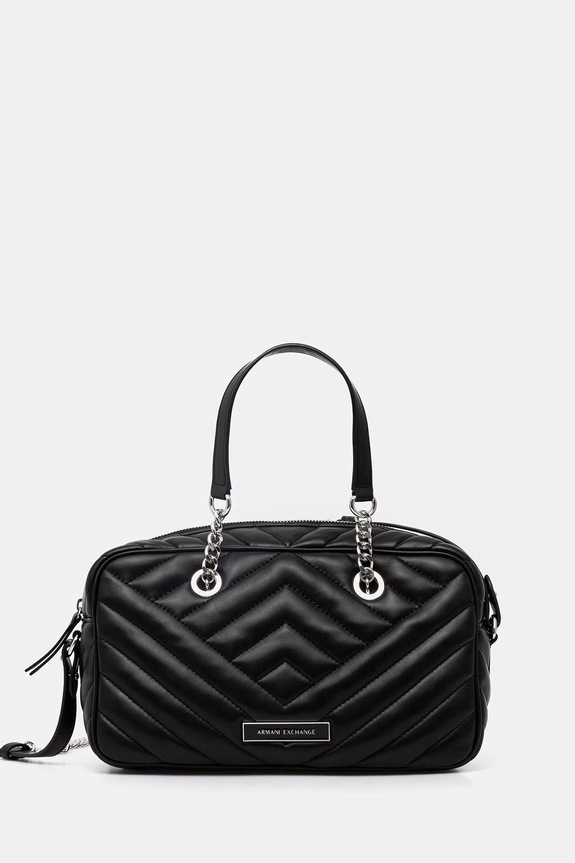 Armani Exchange poșetă imprimeu negru XW002391.AF12037.NOS