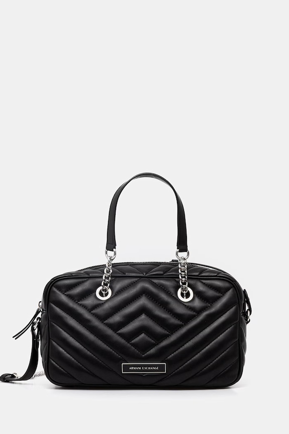 Armani Exchange poșetă imprimeu negru XW002391.AF12037.NOS