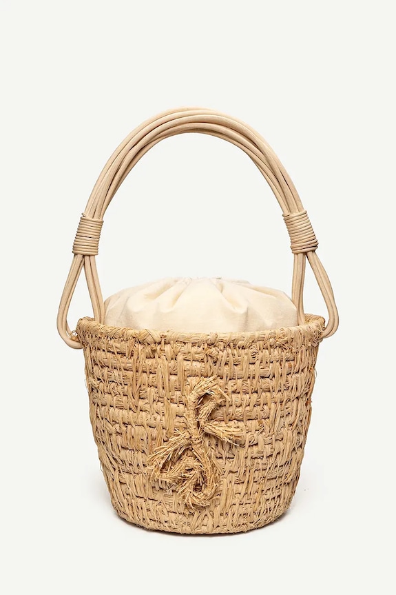 Kabelka Ruslan Baginskiy Basket Bag nášivka béžová KOR036.STR.47R.BHRPRB