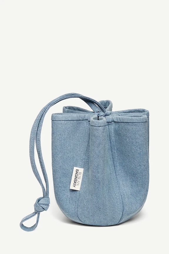 RUSLAN BAGINSKIY sac pentru femei, din denim Ruslan Baginskiy Denim HatBag albastru BBCT075.C.JNS.120JNS.FL