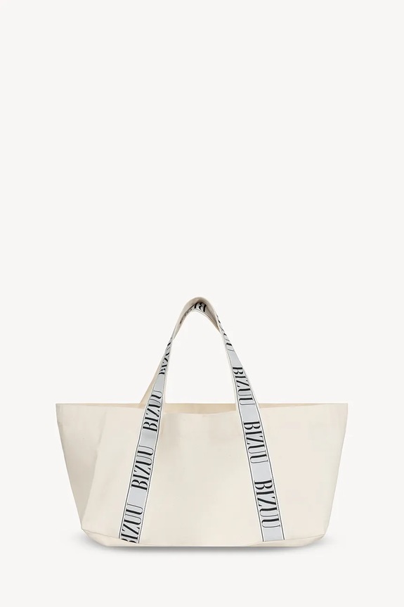 BIZUU geantă shopper pentru femei, din bumbac BAGO alb BAGO.BIALY
