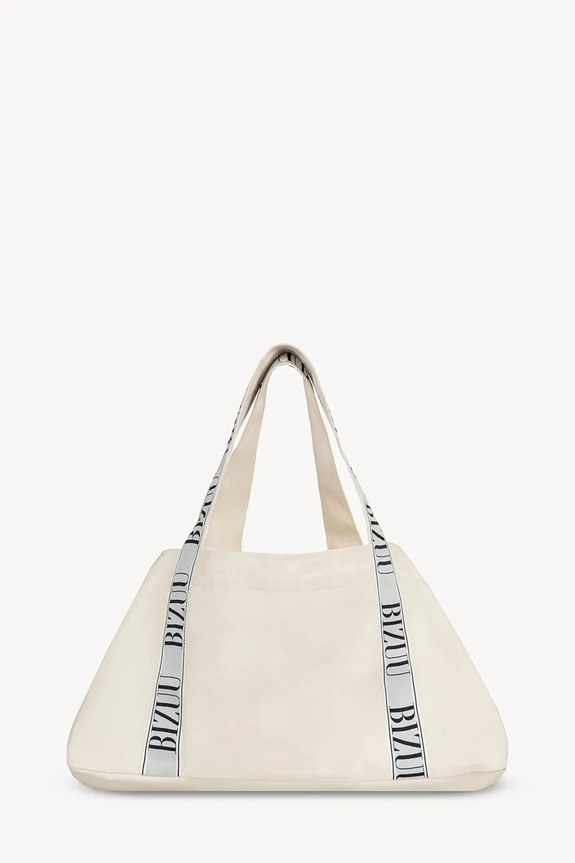 BIZUU geantă shopper pentru femei, din bumbac BAGO BAGO.BIALY alb AA00