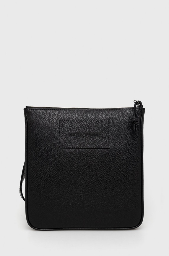 Emporio Armani bőr oldaltáska nappa bőr fekete Y4M252.Y068E.NOS