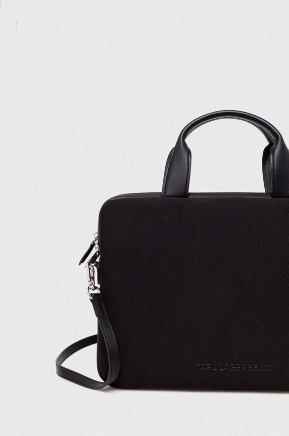 Torba za laptop Karl Lagerfeld crna 235M3230