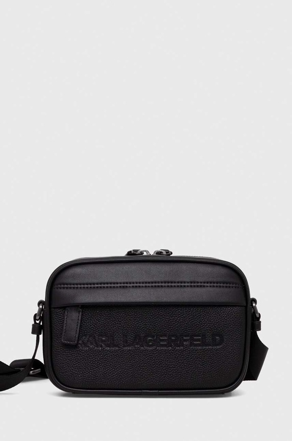 Karl Lagerfeld saszetka K/ESSENTIAL skóra licowa czarny 241M3059