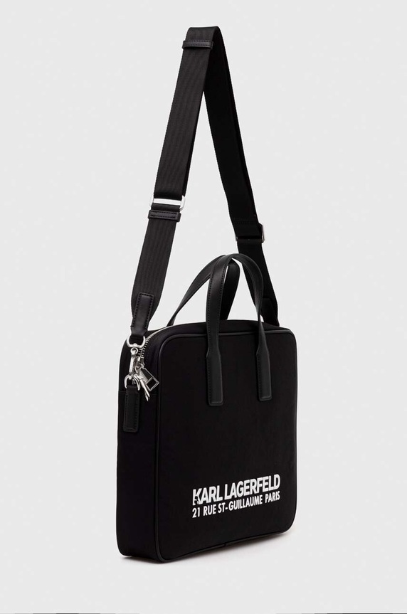 Karl Lagerfeld táska 36 x 28 x 7 cm 241M3053 fekete AA00