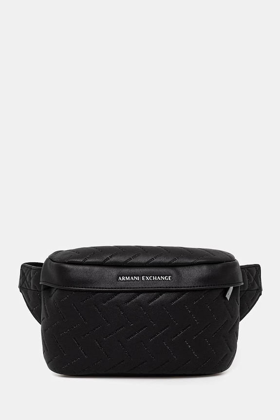 Armani Exchange Nerka męska z imitacji skóry czarny XM002533.AF22652.NOS