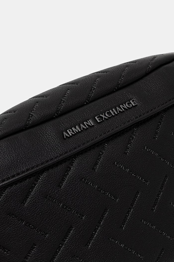Akcesoria Armani Exchange Nerka męska z imitacji skóry XM002533.AF22652.NOS czarny