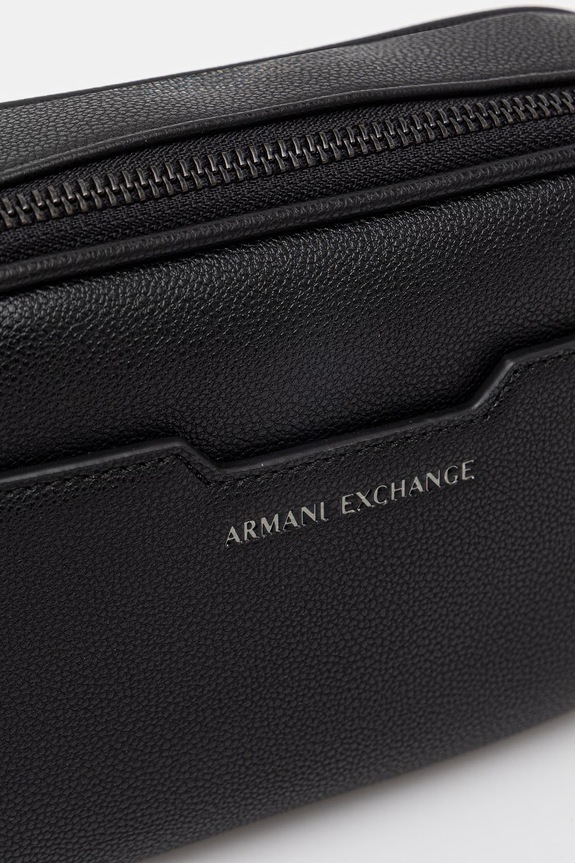 Armani Exchange saszetka na ramię męska z imitacji skóry czarny XM002583.AF22651.NOS