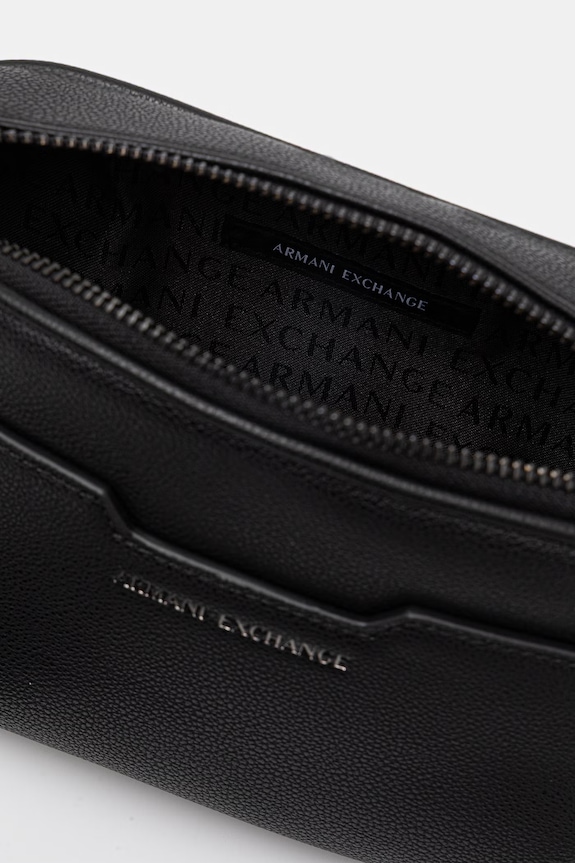 Armani Exchange saszetka na ramię męska z imitacji skóry XM002583.AF22651.NOS czarny