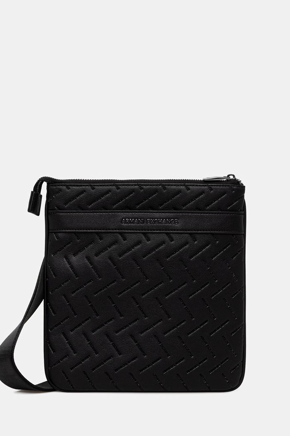 Armani Exchange saszetka męska z imitacji skóry czarny XM002597.AF22652.NOS