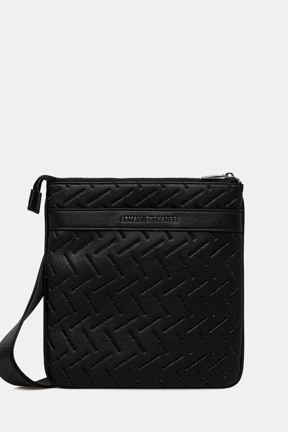 Armani Exchange saszetka męska z imitacji skóry czarny XM002597.AF22652.NOS