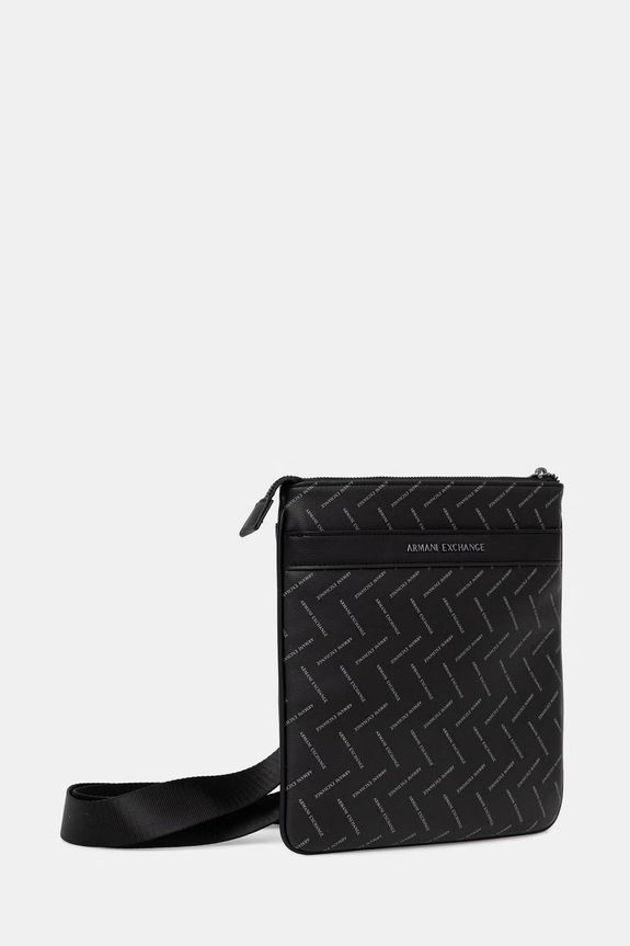 Armani Exchange borsetă pentru bărbați, cu imitație de piele XM002597.AF22654.NOS negru AA00
