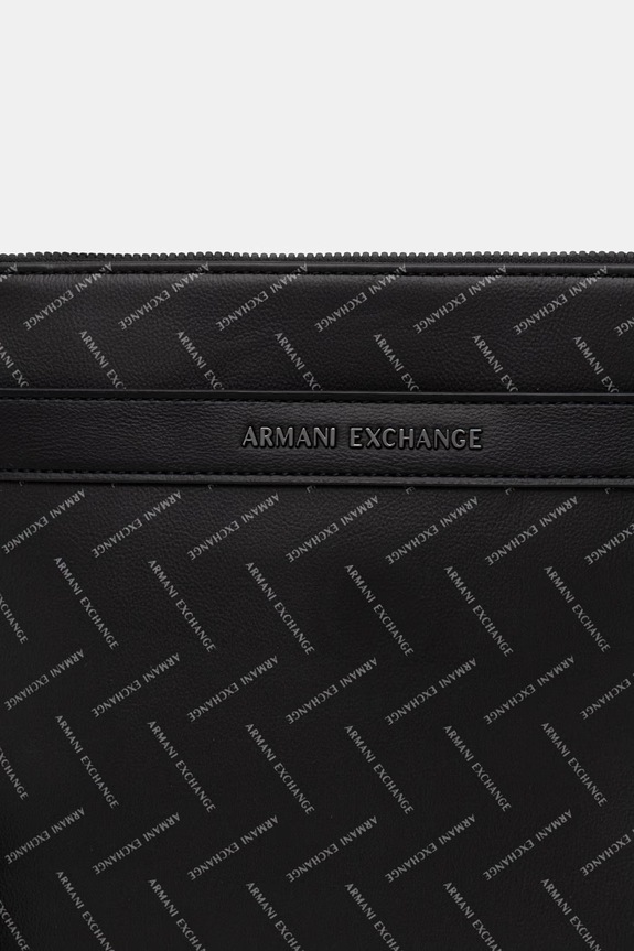 Armani Exchange borsetă pentru bărbați, cu imitație de piele negru XM002597.AF22654.NOS