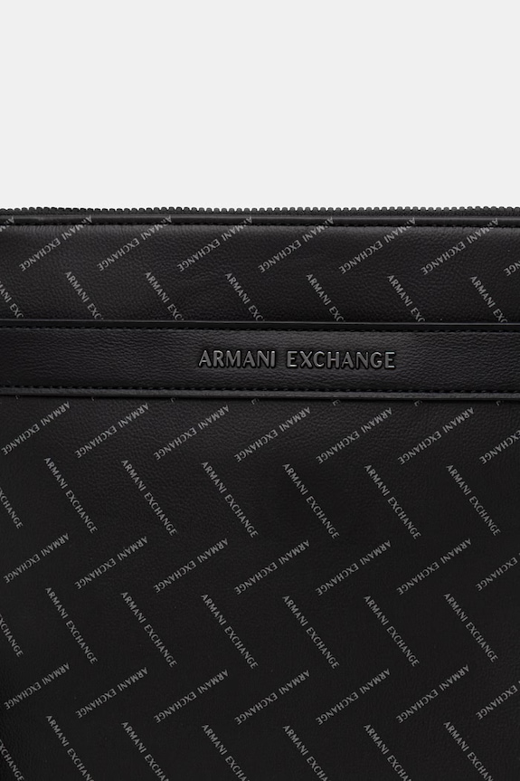 Armani Exchange borsetă pentru bărbați, cu imitație de piele negru XM002597.AF22654.NOS