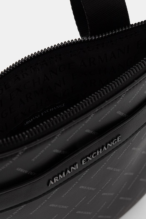 Armani Exchange borsetă pentru bărbați, cu imitație de piele XM002597.AF22654.NOS negru