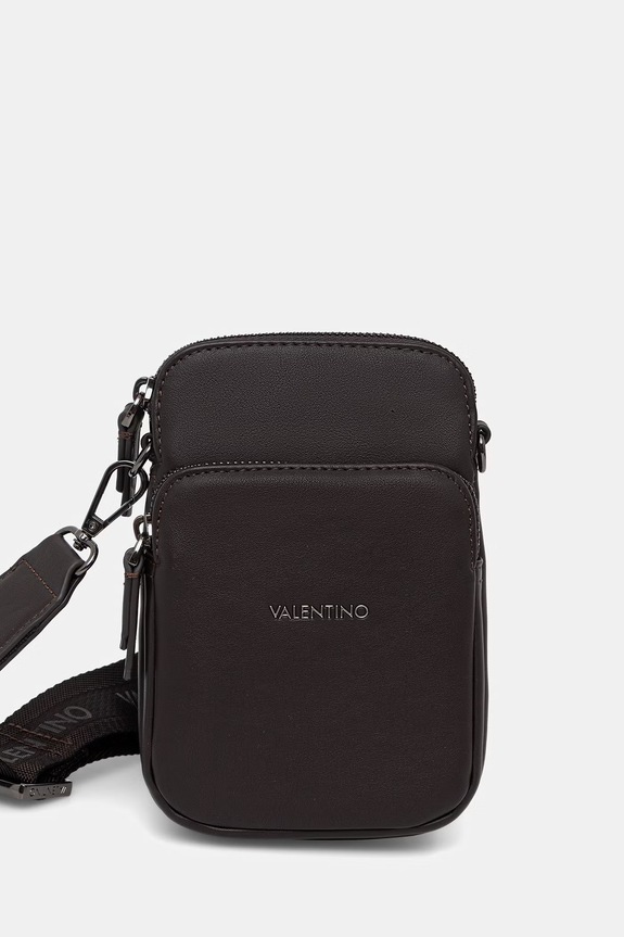 Valentino Bags φάκελος ανδρικός από απομίμηση δέρματος HORIZON καφέ VBS8UT07