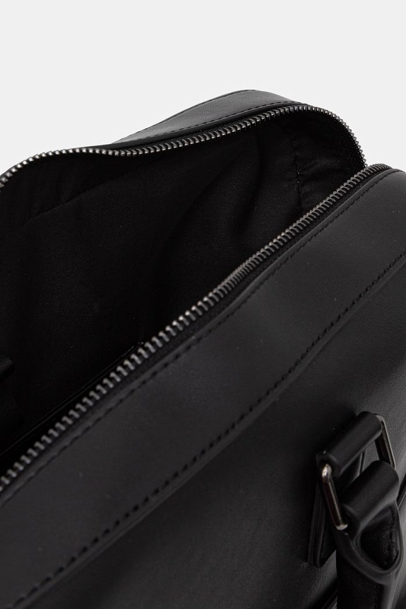 Valentino Bags geantă de laptop pentru bărbați, cu imitație de piele HORIZON VBS8UT29 negru