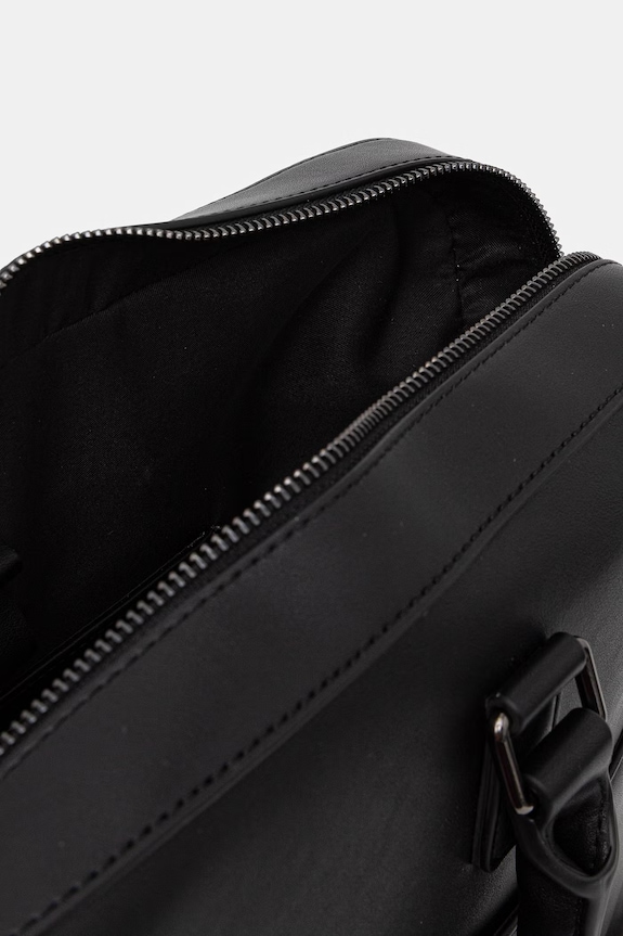 Valentino Bags geantă de laptop pentru bărbați, cu imitație de piele HORIZON VBS8UT29 negru
