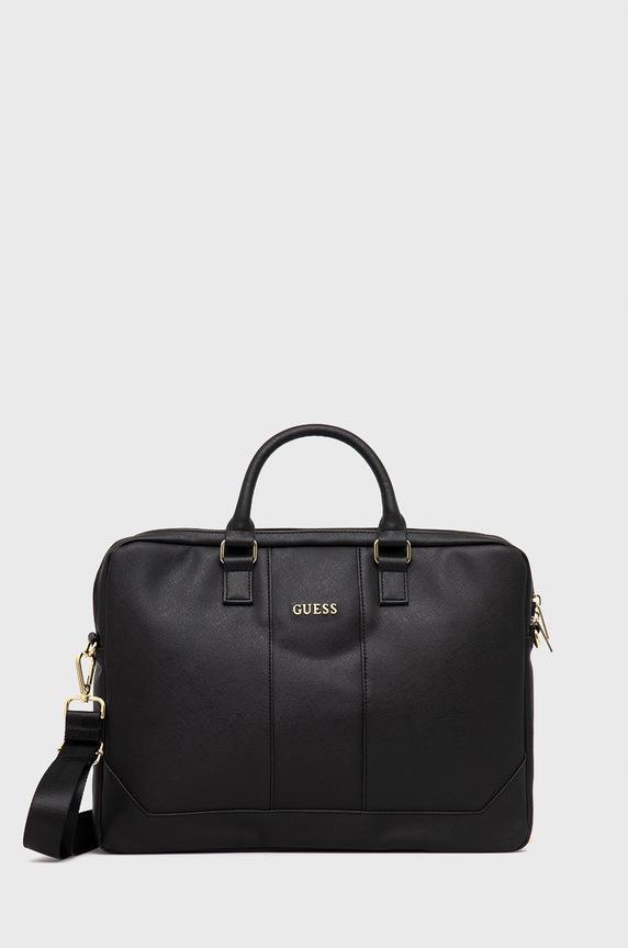 Guess Torba na laptopa mieści A4 czarny GUCB15TBK