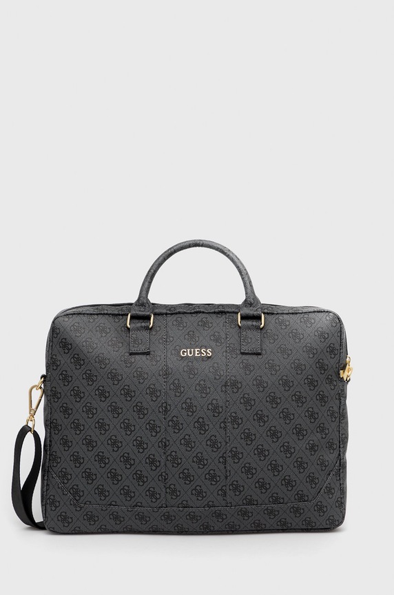 Torba za prenosnik Guess Torba Na Notebook 16'' Imitacija zrnatega usnja siva GUCB154GG