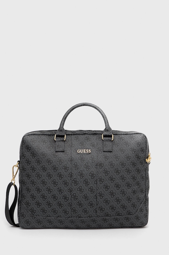 Torba za prenosnik Guess Torba Na Notebook 16'' Imitacija zrnatega usnja siva GUCB154GG