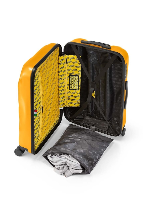 Crash Baggage walizka ICON Medium size 68x45x26 cm CB162 żółty