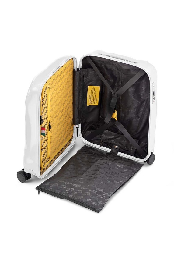 Crash Baggage walizka kabinowa TONE ON TONE Small size 55x40x22 cm CB191 biały