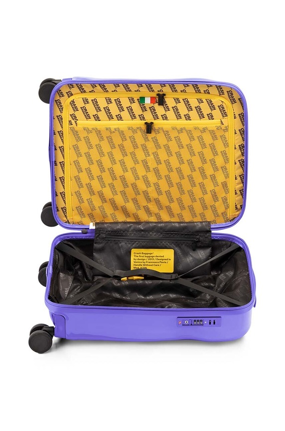 Crash Baggage walizka kabinowa TONE ON TONE Small size 55x40x22 cm fioletowy CB191