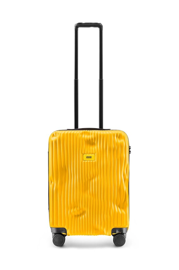 Crash Baggage walizka STRIPE Small size 55x40x22 cm nie mieści A4 żółty CB151