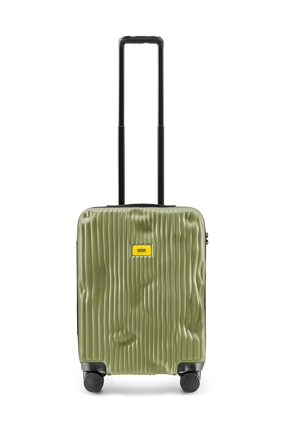 Crash Baggage walizka STRIPE Small size 55x40x22 cm nie mieści A4 zielony CB151