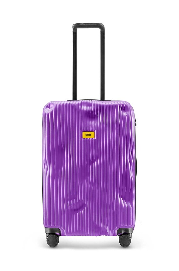 Crash Baggage walizka STRIPE Medium size 68x45x26 cm mieści A4 fioletowy CB152