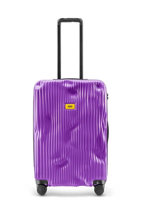 Crash Baggage walizka STRIPE Medium size 68x45x26 cm mieści A4 fioletowy CB152