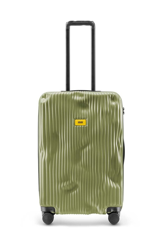 Crash Baggage walizka STRIPE Medium size 68x45x26 cm mieści A4 zielony CB152