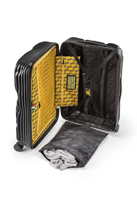 Crash Baggage walizka STRIPE Medium size 68x45x26 cm CB152 czarny
