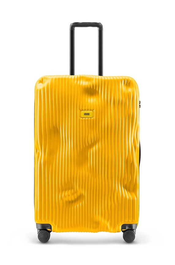 Crash Baggage walizka STRIPE Large size 79x50x30 cm mieści A4 żółty CB153