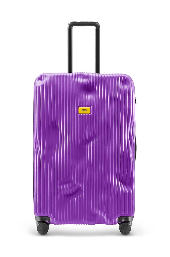 Crash Baggage walizka STRIPE Large size 79x50x30 cm mieści A4 fioletowy CB153