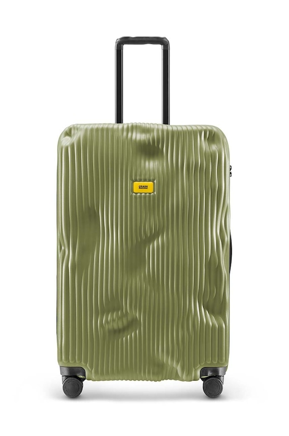 Crash Baggage walizka STRIPE Large size 79x50x30 cm mieści A4 zielony CB153