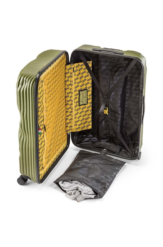 Crash Baggage walizka STRIPE Large size 79x50x30 cm CB153 zielony
